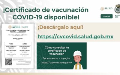 LOS CIUDADANOS MEXICANOS OBTENDRÁN UN CÓDIGO QR PARA VERIFICAR QUE HAN SIDO VACUNADOS